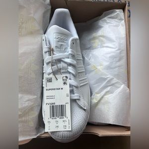 Never Worn White Adidas Superstars